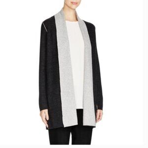 Eileen Fisher Doubleface Knit Merino Wool Cardigan Cashmere Longline